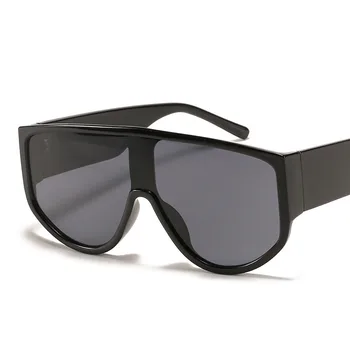 Nouă tendință mare cadru dintr-o bucata ochelari de soare de personalitate de sex feminin hip hop ochelari de simplu bărbați moda stradă fotografiere UV400 ochelari de soare