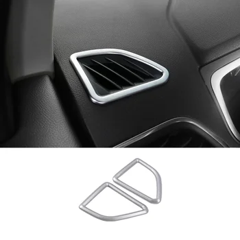ABS Mat Mașină de Mic față de evacuare a aerului Decor capacul ornamental Autocolant de styling Auto Pentru Ford EDGE 2015 2016 2017 Accesorii 2 buc