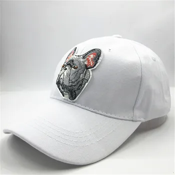 Bulldog Broderie de Bumbac Șapcă de Baseball Capac de Hip-hop Reglabil Snapback Pălării pentru Bărbați și Femei 73