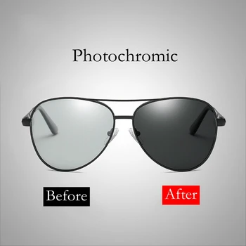 2018 nouă Zi Noapte Fotocromatică Polarizat ochelari de Soare retro clasic pentru Bărbați ochelari de Soare pentru Condus Pescuit UV400 Ochelari de Soare BS2081