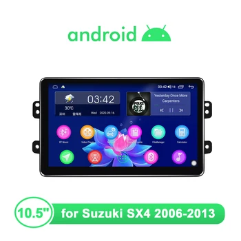 10.5 Inch Centrală 1 Din Multimedia Autoradio Șef Unitate de Android Radio Auto Stereo Pentru Suzuki SX4 2006 2013 Wireless Carplay DVR