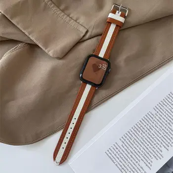 Curea din piele Pentru Apple watch band 44mm 40mm 42mm 38mm 44 mm Smartwatch Accesorii brățară brățară iWatch 3 4 5 SE 6 7