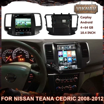 10.4 Inch Radio Auto pentru Nissan teana Cedric 2008-2012 Android Ecran HD Receptor auto Multimedia GPS Navigatie Unitatea de Cap