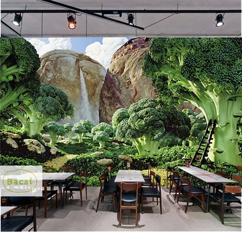 3D pictura Murala de Perete Personalizate Foto Tapet Bucătărie Magazin de Fructe Restaurant Fundal Decor de Perete Legume 5D pictura Murala de Perete imagini de Fundal