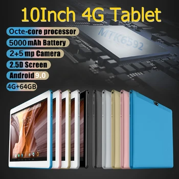 10.1 inch Tablete cu 4GB+64GB WiFi Suport Tablet PC Dual SIM Card Tableta 4G Telefon Tableta de 10 Core Copil Cadouri