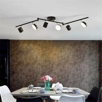 LED Lumini Plafon Cu Abajur Rotund din Metal Pentru Camera de zi Moderne de Suprafață Plafon Montat Spoturi Aur Negru Dormitor Lampa