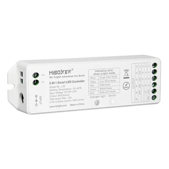 MIBOXER 5 In 1 Smart Benzi cu LED-uri Controler 2.4 Hz de la Distanță și Control Smartphone Compotible CCT, RGB,RGBW,RGB+CCT Benzi cu LED-uri Lumina