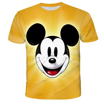 Desene Animate Disney Mickey Mouse Camasi Costume Fete 2022 Noi Topuri De Vara Tricouri Haine Goofy Mâneci Scurte Casual Tee-Shirt