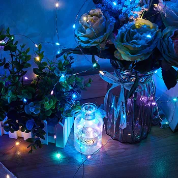 LED Lumini de Basm Sârmă de Cupru Cutie Baterie Buchet de Flori Șir pentru Valentines