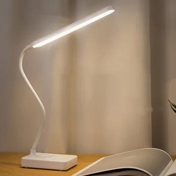 Lampa de Birou LED de Încărcare Mică Lampă de Birou Student Lectură Estompat Atinge Lampa de Birou USB de Protecție a Ochilor Lampă de Masă Lumină de Noapte Cadou