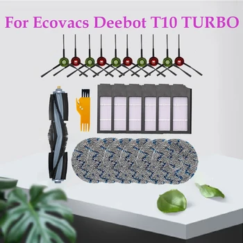 24buc Piese de schimb Kit Pentru Ecovacs Deebot T10 TURBO Aspirator Accesorii Mop Filtru de Pânză Principală Perii Laterale