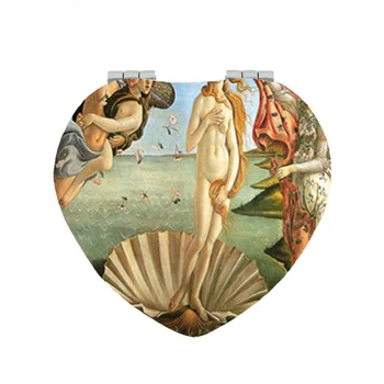 JWEIJIAO Venus artă Pictură în Ulei Sanatate Frumusete Oglinzi Dublu Fețe oglinda Compact Mini espejo aripa darul lui WD39