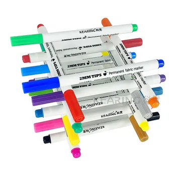 Non decolorare tesatura de culoare stilou desen graffiti pen masina de spalat, nu se decoloreaza 12 culori tricou Graffiti pen