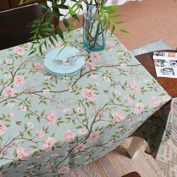 brand de înaltă calitate acasă textile țesute fata de masa imprimate florale de nunta de decorare petrecere în aer liber capac de masă în stil american
