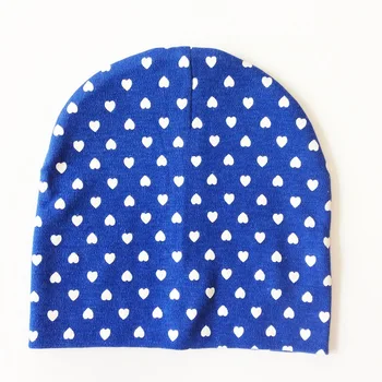 Copil Pălărie de Bumbac Imprimare Capace Pentru Baby Boy Fata de Copil Beanie Hat Primavara Toamna Iarna pentru Copii Pălării Capace Star Dot Inima