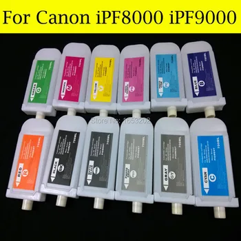 12 Culoare Reumplere Cartuș de Cerneală Pentru Canon PFI701 Folosi Pentru Canon iPF8000 iPF9000 Imprimanta Cu Cip