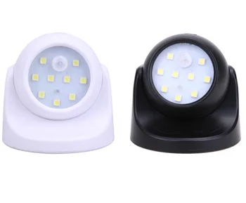 Senzor de Miscare PIR cu LED Lumina de Noapte Activat Wireless Perete Lampa Veioza Bec Pentru Acasă în aer liber, Hol Iluminat de Tavan