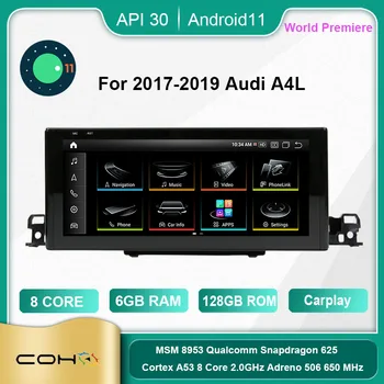 COHO Pentru 2017-2019 Audi A4L Android 11.0 Octa Core 8+256G Auto Multimedia Player Stereo Receptor Radio