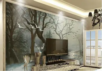 Tapet 3D 2019 pentru acasă pereti peisaj Idilic camera de zi dormitor hârtie de perete tv dimensiune rola tapet