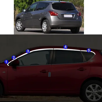 Autocolant auto Garnitura Stâlpului Fereastra Mijlocul Benzii de Echipare Cadru Hote Pentru Nissan TIIDA 2011 2012 2013 2014 2015