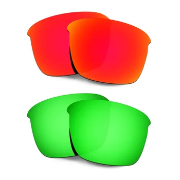 HKUCO Polarizat Lentile de Înlocuire Pentru Thinlink ochelari de Soare Roșu/Verde 2 Perechi
