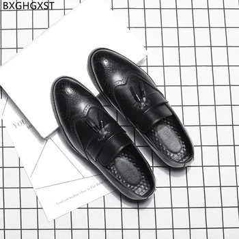 Bocanc de Barbati din Piele Pantofi 2022 Lux Designer de Pantofi de Nunta pentru Om Italian Rochie Office Pantofi Barbati Ciucure Zapatos Hombre