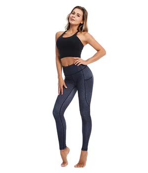 MINDYGOO de Înaltă Calitate Ridicata Logo-ul Personalizat 2021 Nou Sport Fitness Întinde Strâns de Imprimare Buzunar Pantaloni de Yoga Pentru Femei