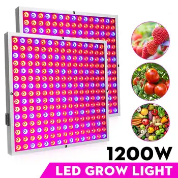 1200W Cuantice LED-uri Cresc de Lumină întregul Spectru Fito Lampa pentru Plante de Interior, Flori AC85V-265V cu efect de Seră Răsaduri de Creștere Lumină