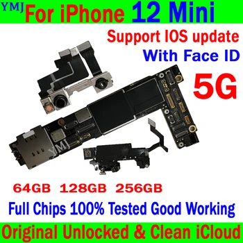 100% de Testare Pentru iphone 12 Placa de baza mini 64GB 128GB 256G de Deblocare Original Nu icloud Pentru iphone 12 mini Logica bord Suport actualizare