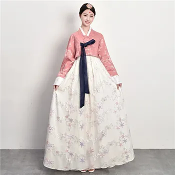 Noi coreeană Hanbok Rochie Costum Tradițional de sex Feminin Coreea de Palatul Costum de Minoritate Națională spectacol de Dans Hanbok Rochie SL7234