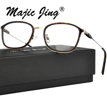 Magic Jing TR90 și oțel inoxidabil combinație full rim RX rame optice miopie ochelari ochelari de vedere unisex 51086