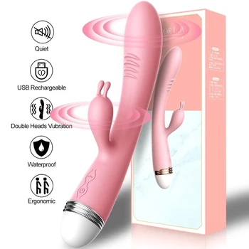 Puternic Vibrator Vibrator G-Spot Rabbit Vibrator Pentru Clitoris Stimulator Vaginal Masaj Jucarii Sexuale Pentru Femei Masturbari Sex Feminin -40