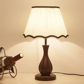 Modern din Lemn Lampa de Masa pentru Living Material Abajur Dormitor Lampă de Noptieră Home Decor Bucatarie Sala de Mese cu LED Corpuri de iluminat