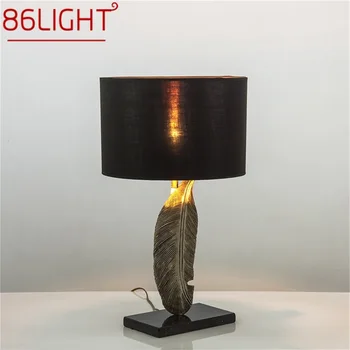 86LIGHT Stil European Lampă de Masă Design Clasic Noptiera Vintage Negru lampa de Birou cu LED-uri pentru Camera de zi Dormitor Decor Acasă
