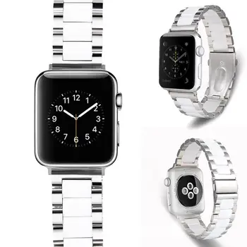 Compatibile pentru Apple Watch trupa de metal curea 41/45MM44/40/38/42mm Seria 7/SE6/5/4/3/2/1 din Oțel Inoxidabil Ceramică banda curea