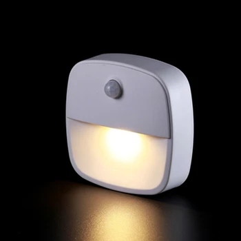 Senzor de mișcare Lumina de Noapte LED Smart Lampa de Noapte cu Baterii Pentru Camera Hol Cale de Toaletă Decorare dormitor