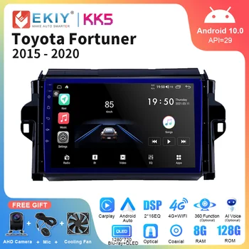 EKIY KK5 Android 10 Car Multimedia Radio Player Video Auto Pentru Toyota Fortuner 2015-2020 Navigare GPS WIFI Unitatea de Cap