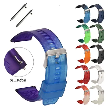 Premium de Cauciuc Colorate Eliberare Rapidă Watchband pentru Samsung Galaxy Watch 46mm SM-R800 Sport Band Curea brățară Brățară