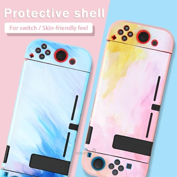 Noul Coajă de Protecție Caz Moale pentru a Comuta Joycons Capacul Consolei Drăguț Colorat TPU Coajă pentru Nintendo Comutator Caz Spate Grip Shell