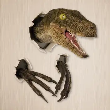 Utilizarea pe scară largă A 2-Culori Vii Rafinat Dinozaur Animal Statuie de Sculptură în aer liber