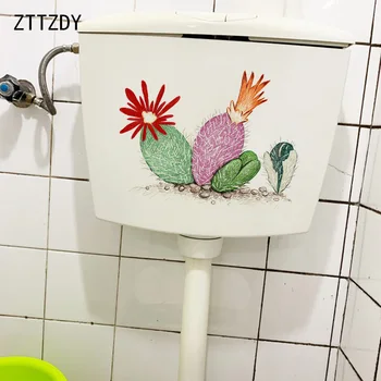 ZTTZDY 26.7 X 20.2 CM Culoare desen Animat Cactus Camera pentru Copii Decor de Perete Creative Planta Toaletă Autocolante T6-0056