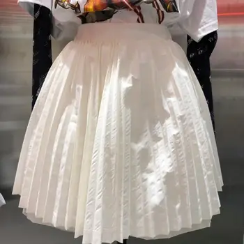 2020 primăvara și vara noi de moda alb fusta plisata fusta scurta de sex feminin externe talie mare pettiskirt valul Rochie de Bal fusta