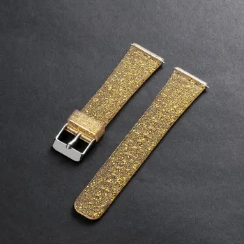 22mm Bling Sclipici Silicon Ceas Inteligent Brățară Pentru Fitbit-Versa Lite/Versa Benzi Curea Reglabila de Înlocuire Watchbands