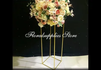 10BUC Metal Nunta stand de Flori tort de Nunta de Decorare fundal Căsătorie decor de Aur Florale Sta