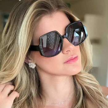 Moda ochelari de soare femei 2020 supradimensionate de Brand Designer de Epocă gradient de ochelari de soare, femeie, mare cadru ochelari de sex Feminin nuante UV400