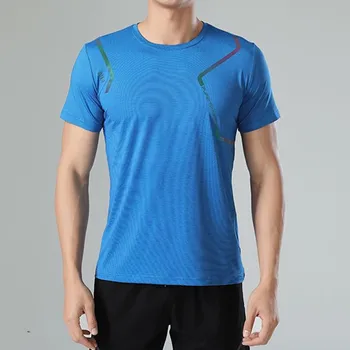 De vară pentru Bărbați T-shirt cu uscare Rapida, cu mânecă Scurtă Gât Rotund Întinde Barbati tricou de Sport în aer liber, Alergare Sport Fitness Tricouri
