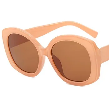 Moda ochelari de Soare Ovala Unisex Ochelari de Soare Retro Adumbral Anti-UV Ochelari de vedere Supradimensionat Rama Ochelari de vedere Ornamenta A++
