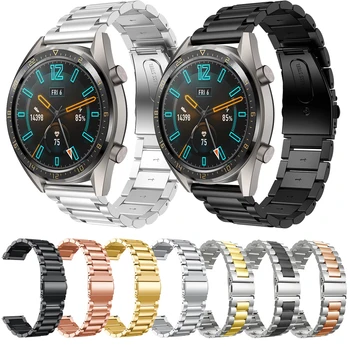 Din Oțel inoxidabil Încheietura Curea Pentru Ceas Huawei GT2 2 46MM 42MM Ceasul Inteligent Trupa Brățară de Metal Pentru Samsung Galaxy Watch 46MM 42MM