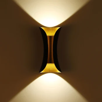 Stil Modern cu LED COB Artistice Alb Negru Aluminiu de Aur Designer Lampă de Perete de Perete de Lumină Tranșee de Perete Pentru Dormitor, Coridor