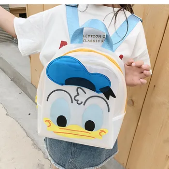 Disney Donald Duck Băieți fete copilul PU rucsac 1-6 ani desene animate geantă de umăr moda jeleu copii ghiozdan sac